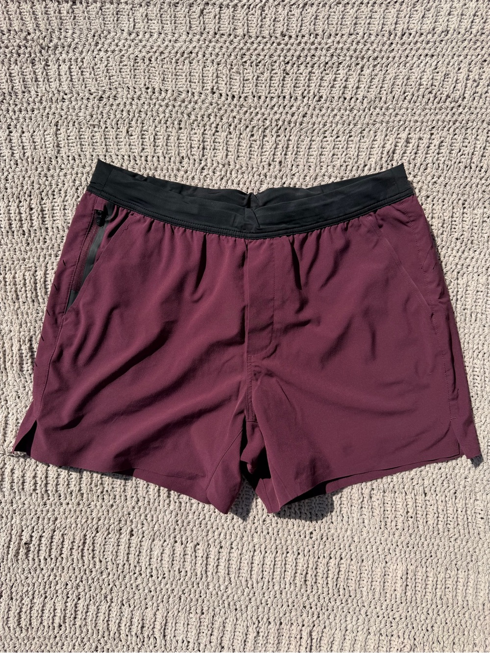 Ten Thousand Men's Lined 5” Interval Shorts in Maroon
